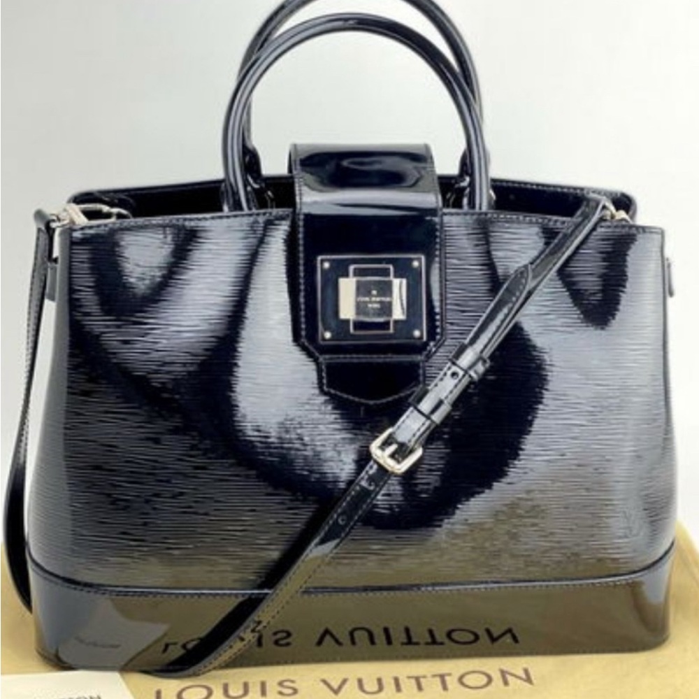 Louis Vuitton Glossy Black Satchel